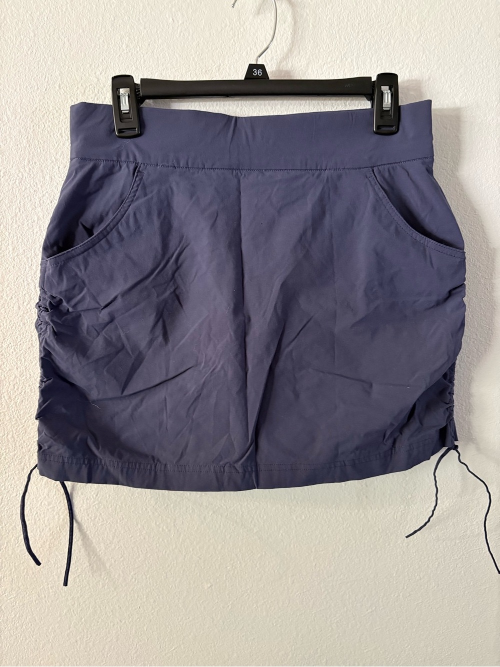 Columbia Women's All Seasons Ruched Blue Drawstring Skort Medium
